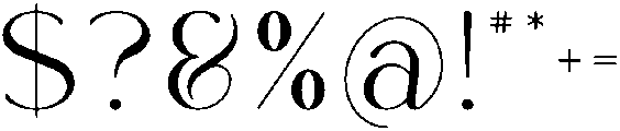 Regal Regular otf (400) Font OTHER CHARS