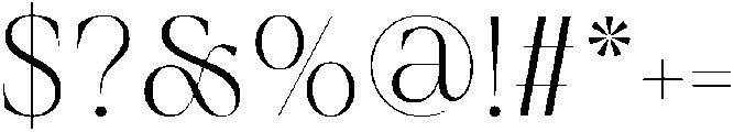 RegaleRegular otf (400) Font OTHER CHARS