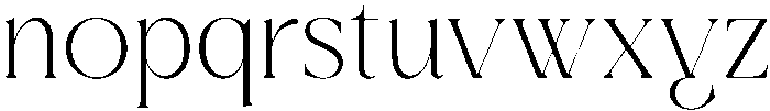 RegaleRegular otf (400) Font LOWERCASE