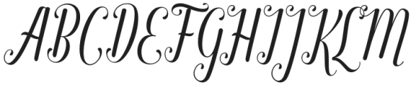 Regaled Regular otf (400) Font UPPERCASE