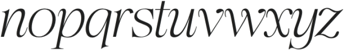 Regalia serif Italic otf (400) Font LOWERCASE