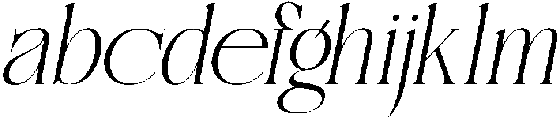 RegaliaPrestige-Oblique otf (400) Font LOWERCASE