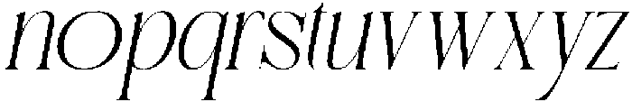 RegaliaPrestige-Oblique otf (400) Font LOWERCASE