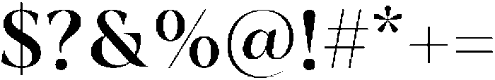 Regalic Semi Bold otf (600) Font OTHER CHARS