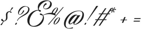 Regality Script Regular otf (400) Font OTHER CHARS