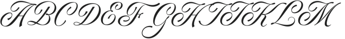 Regality Script Regular otf (400) Font UPPERCASE