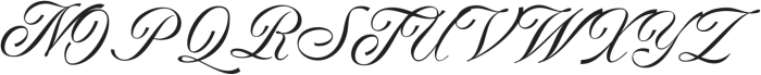 Regality Script Regular otf (400) Font UPPERCASE