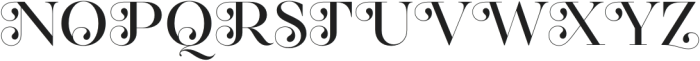 RegalityDisplay-Regular otf (400) Font UPPERCASE