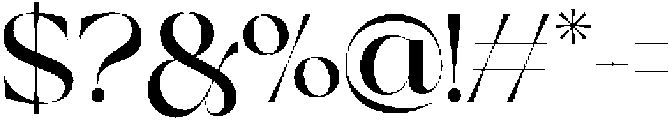 Regant otf (400) Font OTHER CHARS