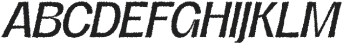 Regarn Rough Italic otf (400) Font UPPERCASE