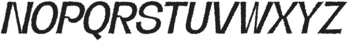 Regarn Rough Italic otf (400) Font UPPERCASE