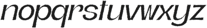 Regarn Rough Italic otf (400) Font LOWERCASE