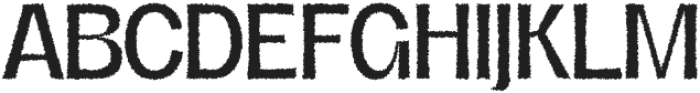 Regarn Rough Regular otf (400) Font UPPERCASE