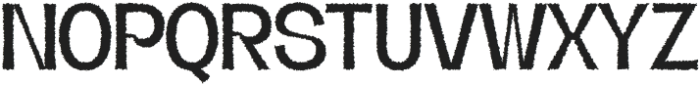 Regarn Rough Regular otf (400) Font UPPERCASE