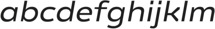 Regave Italic Variable ttf (400) Font LOWERCASE
