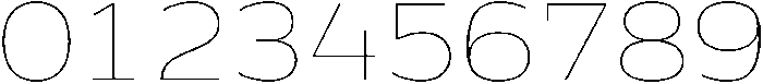 Regave Thin otf (100) Font OTHER CHARS