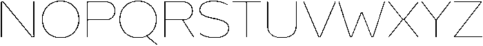 Regave Thin otf (100) Font UPPERCASE