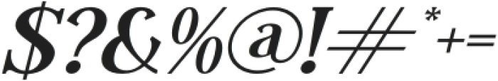Regflina Italic otf (400) Font OTHER CHARS