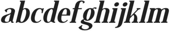 Regflina Italic otf (400) Font LOWERCASE