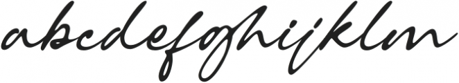 Reghina-Regular otf (400) Font LOWERCASE