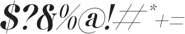 Regikan Italic otf (400) Font OTHER CHARS