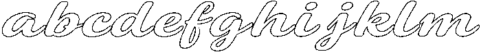 Regina Outline otf (400) Font LOWERCASE