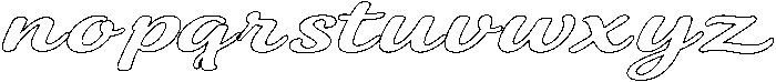 Regina Outline otf (400) Font LOWERCASE