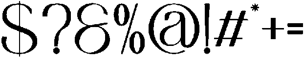 Regina Regular otf (400) Font OTHER CHARS