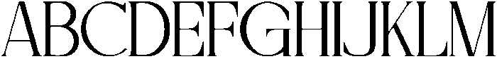 Regina Regular otf (400) Font UPPERCASE