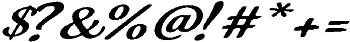 Regina Slant otf (400) Font OTHER CHARS