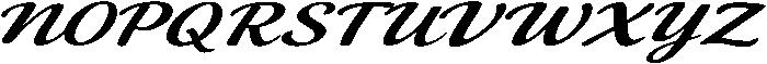 Regina Slant otf (400) Font UPPERCASE