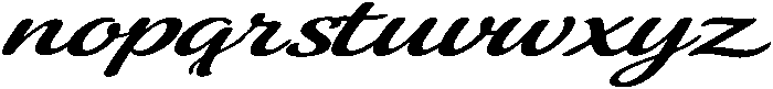 Regina Slant otf (400) Font LOWERCASE