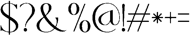 Regina otf (400) Font OTHER CHARS