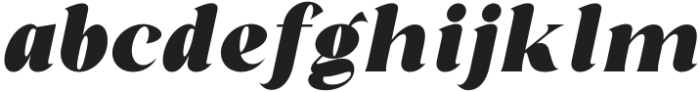 Regis Black Italic otf (900) Font LOWERCASE