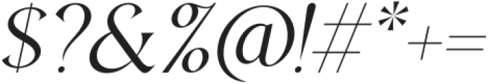 Regis Extra Light Italic otf (200) Font OTHER CHARS