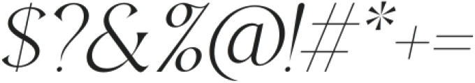 Regis Thin Italic otf (100) Font OTHER CHARS