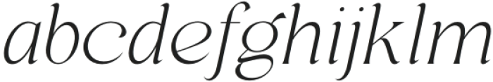 Regis Thin Italic otf (100) Font LOWERCASE