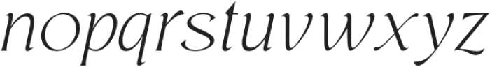 Regis Thin Italic otf (100) Font LOWERCASE