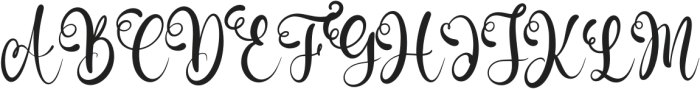 Regitta Script otf (400) Font UPPERCASE