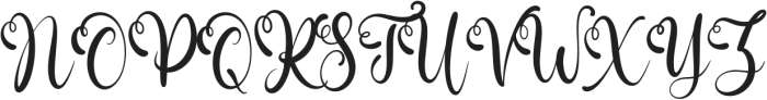 Regitta Script otf (400) Font UPPERCASE