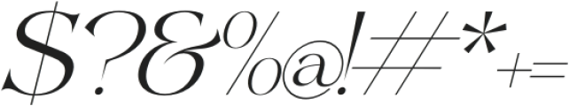 Reglarik Italic otf (400) Font OTHER CHARS