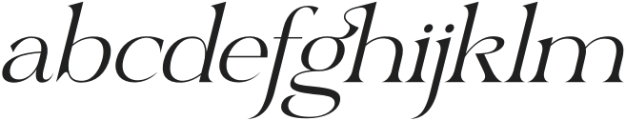 Reglarik Italic otf (400) Font LOWERCASE