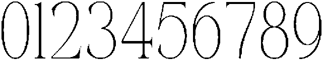 Reglika Mosta Thin otf (100) Font OTHER CHARS