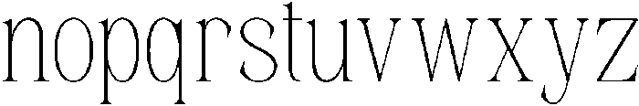 Reglika Mosta Thin otf (100) Font LOWERCASE