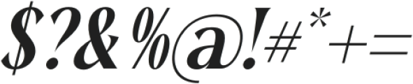 Regolvis Italic otf (400) Font OTHER CHARS