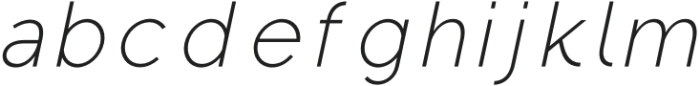 Regon Extra Light Italic otf (200) Font LOWERCASE