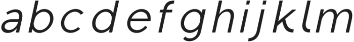 Regon-Italic otf (400) Font LOWERCASE