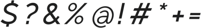 Regon Medium Italic otf (500) Font OTHER CHARS