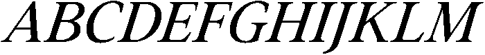 Regular Italic otf (400) Font UPPERCASE
