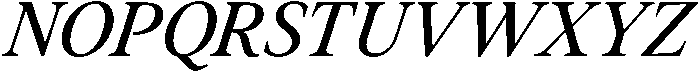 Regular Italic otf (400) Font UPPERCASE